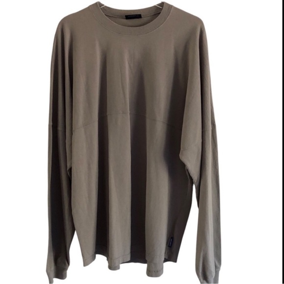 Spirit Jersey Long Sleeve Unisex Pullover Solid Gray XL - Picture 6 of 6